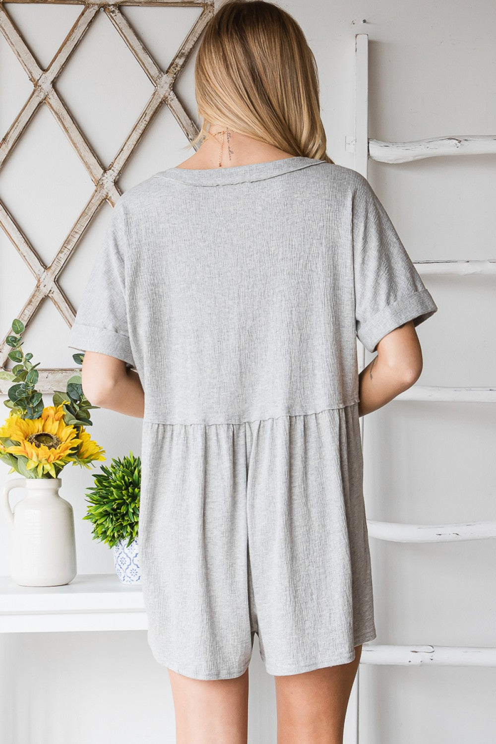 Comfy Textured Romper