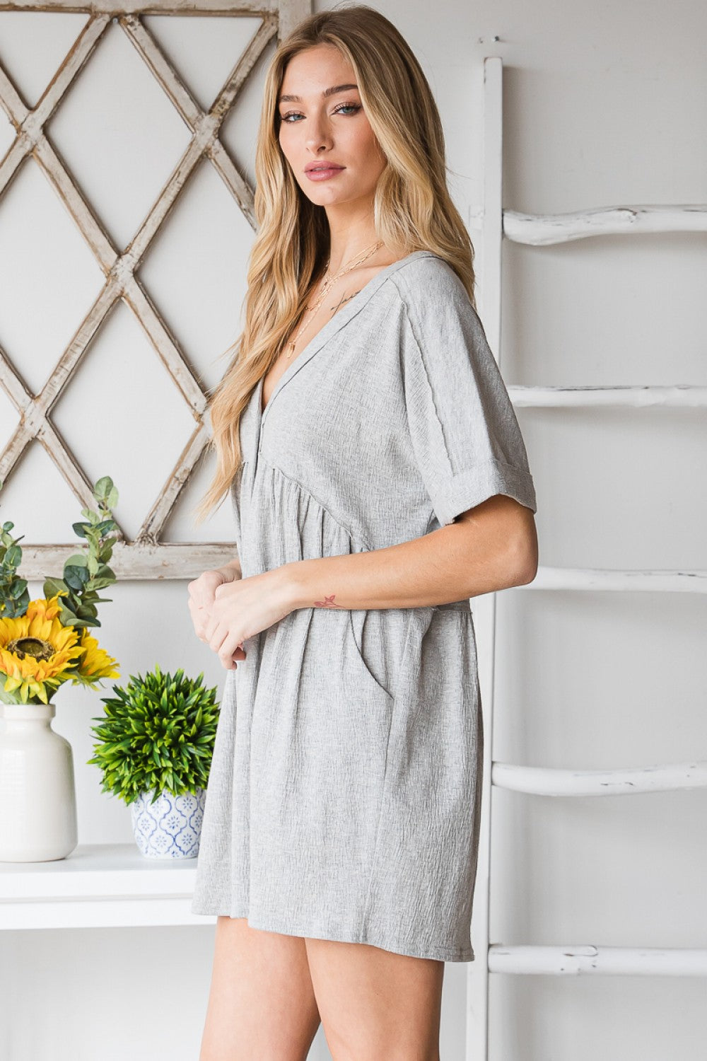 Comfy Textured Romper