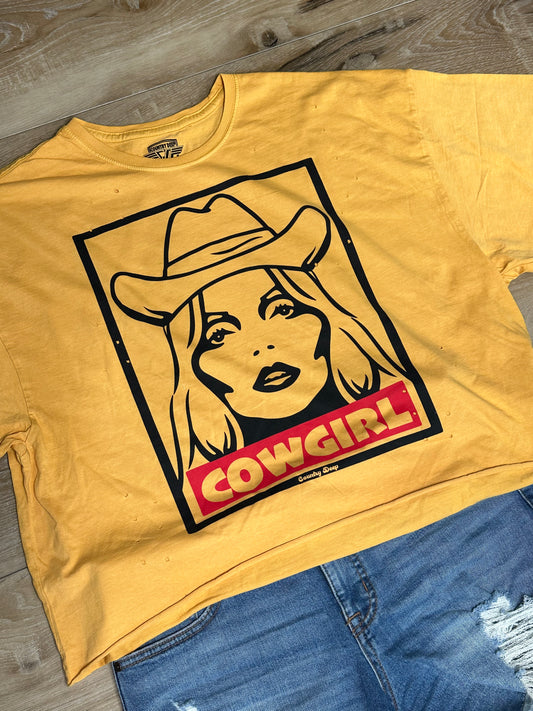 Cowgirl oversized crop