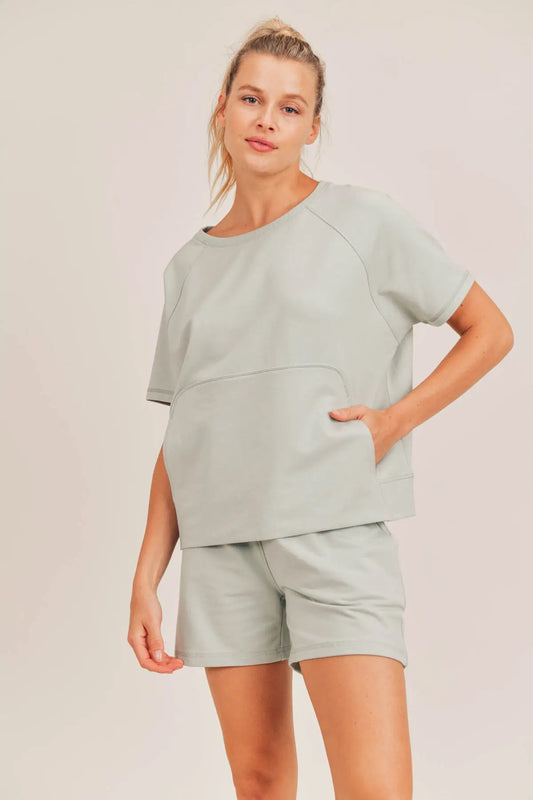 Boxy Top & Shorts Set