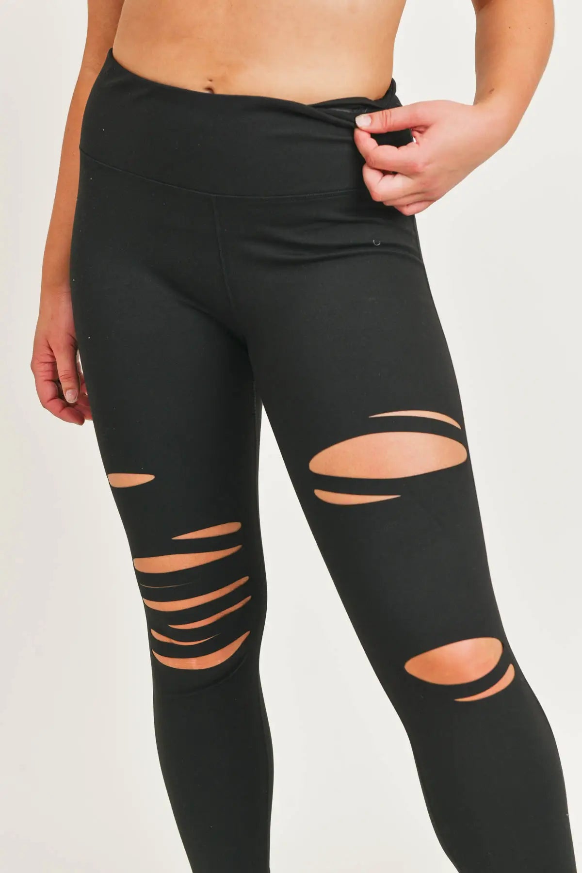 Laser-Cut Highwaist Leggings