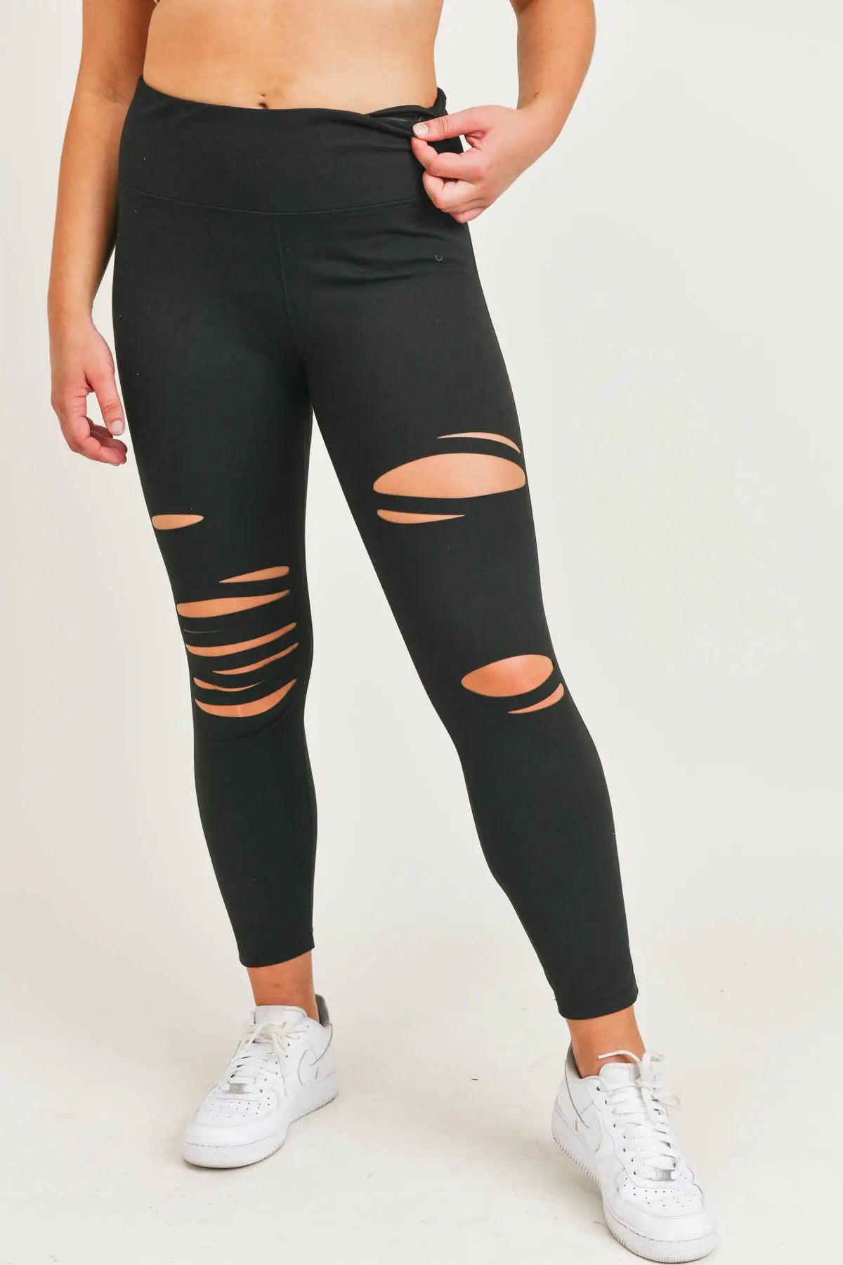 Laser-Cut Highwaist Leggings