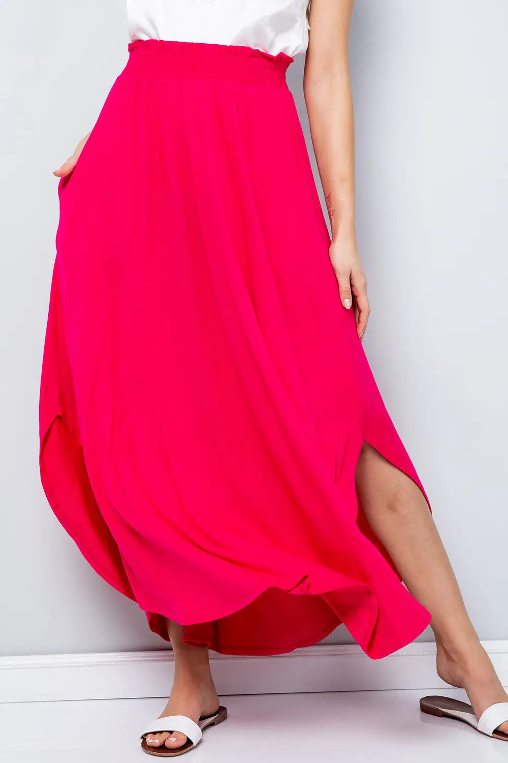 Fuchsia Maxi Skirt